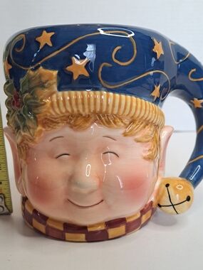 Certified International 'Tis The Season Christmas Elf Susan Winget Cup Mug 20 oz